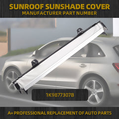 Gray Assembly Panoramic Sunroof Sun Shade Corn Curtain Cover Compatible with VW Jetta Golf Tiguan Sharan Audi Q5 2008-2017 Replaces# 1K9877307B