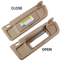 Beige Right Passenger Side Sun Visor Compatible with Honda Civic 2006-2011 Replaces# 83230-SNA-W01ZB