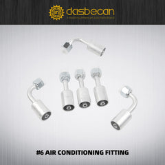 25PCS Air Conditioning Hose and Fitting Kit 6.5ft #6#8#10 AC Hose Kit, #6#8#10 AC Fittings