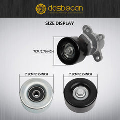 39155 Drive Belt Tensioner +36356 Idler Pulley Compatible with Nissan Maxima Murano 2007-2014 (3.5L V6 Only)