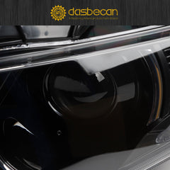 Halogen Headlight Compatible with Honda Pilot EX/EX-L 2016 2017 2018 Left+Right Headlight Assembly Black Housing Clear Replace# 33150-TG7-A12 33100-TG7-A12