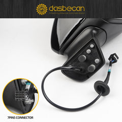 Right Passenger Side Mirror Compatible with Chevrolet Chevy Cruze 2016-2019 Power Glass Heated with Blind Spot Detection BSD Door Mirror Assembly Replaces GM1321543 Black 7Pins