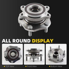 2 PCS Front Wheel Bearing Hub Assembly 513357 Fit for Nissan Rogue 2014-2023, Nissan Rogue Sport 2017-2022, Qashqai 2017-2018 with ABS