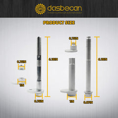 Lower Control Arm Cam Bolts Kit Compatible with Toyota 4Runner FJ Cruiser Tacoma 2003-2016, Front Alignment Camber Toe Adjustment Bolts 48409-60020 48190-60020, 2 Pack for Both Side