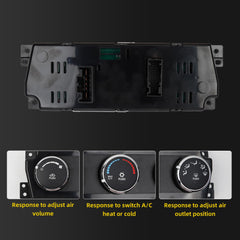 55111290AE A/C Control Module Switch Compatible with 2011-2012 Dodge Ram 1500 2500 3500 4500 5500 Replaces# P55111290 P55111290AD