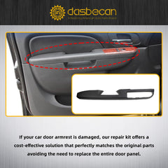 80994 Front Driver Side Armrest Door Trim Panel (27 inch, Black) Compatible with Chevy Tahoe Suburban Silverado Avalanche 2010-2014, GMC Yukon Sierra 1500 25002010-201