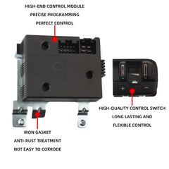 Integrated Electronic Trailer Brake Controller Compatible with Dodge Ram 1500 2500 3500 4500 5500 2016-2018, Ram 1500 Classic Edition 2019 Replace # 82215040AB 82215040AC