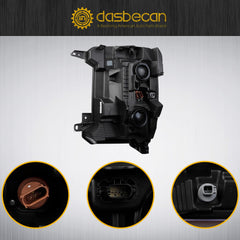 Halogen Headlights Compatible With Ford F250 F350 F450 F550 2023-2025 w/Bulbs Headlamp Assembly Right Passenger Side Replaces# PC3Z13008H