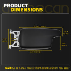 Center Console Seat Armrest Lid Compatible with Subaru Crosstrek Impreza 2017-2023 OEM Replace 92114FL002VH