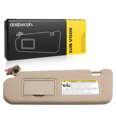 Beige Left Driver Side Sun Visor Compatible with Hyundai Sonata 2005 2006 2007 2008 2009 2010 Replaces# 852013K010QD 85202-0A750-QSQQH