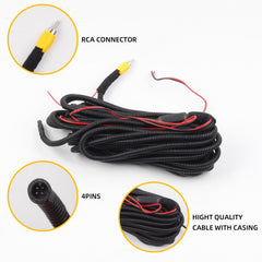 Tailgate Handle with Backup Rear View Camera Compatible with Dodge Ram 1500 2009-2017 Ram 2500 3500 2010-2017 Aftermarket Replacement Parking Reverse Camera (with Guide Wire)