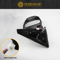 Right Side Mirror White Compatible with 2014-2023 Toyota 4Runner Heated Power Adjustment Door Passenger Mirror Rear View Assembly 5PINS# 8791035B90-PFM TO1321313