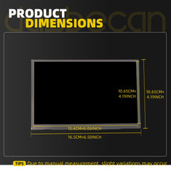 Dasbecan 7’’ LCD Display Compatible with Jeep Wrangler JL Sahara 2018-2022