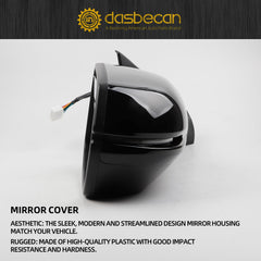 Right Passenger Side Mirror Compatible with Honda CRV 2017-2022 Manual Folding Power Glass Heated with Turn Signal Light Blind Spot Detection BSD Replaces 76201T1WA01ZF 9Pins