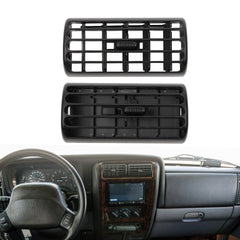 2Pcs Front Dash Air Vent Grille Compatible with 1997-2001 Jeep Cherokee XJ; 1997-2006 Wrangler TJ Center Console Air Vent Replace# 5FS10LAZAB 5FS10LAZ