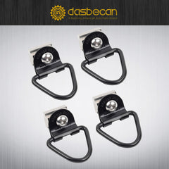 4 Set Truck Bed Rail Bolts Nuts Cargo D-Rings Tie Down Mount Kit Compatible with Nissan Frontier Titan W/Utili Track Bed Rail System