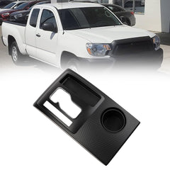 Black Center Console Shifter Bezel Gear Shift Panel Cover Cup Holder Trim Compatible with Toyota Tacoma 2005-2015, Gear Shift Trim Replaces# 58822-AD010 58822AD010
