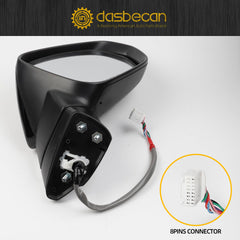 Passenger Side Mirror Compatible with Lexus NX200t NX300 NX300h 2018-2021 Power Folding Adjustment Glass Heated with Turn Signal Light Right Exterior Door Mirror Replaces 8791078012 8Pins