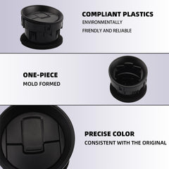 4pcs Lacquer Black Dashboard Air Conditioning AC Heater Vent Compatible with Ford F150 2009-2014 Replaces#9L3Z-19893-AA 9L3Z19893AA