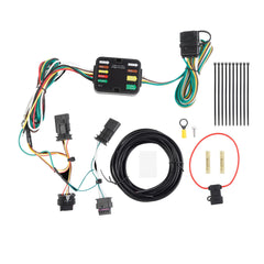 118869 Trailer Wiring Harness Kit 4-Pin Compatible with 2017-2023 Tesla Model 3 2020-2023 Tesla Model Y Flat Trailer Connect Towing Hitch Wiring
