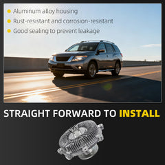 Electric Radiator Cooling Fan Clutch Compatible With Nissan Pathfinder R51 Frontier D40 Xterra N50 2005-2012 V6 4.0L Replaces# 21082-EA200 21082EA200 9502110 17120-82Z10 1712082Z10