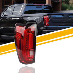 Left Driver Side Tail Light Assembly Rear Lamp LED Type Compatible with 2019-2023 2024 GMC Sierra 1500/2500 HD/3500 HD Replace 86820473