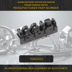 15883323 Driver Side Power Window Switch Compatible with 2003-2007 Chevrolet Siverado GMC Sierra Vehicle Models Replace# DWS-220