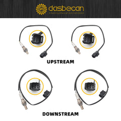 Sensor 4PCS Compatible with Acura MDX RL TL TSX 3.5L 3.7L 2009-2014 Honda Accord Pilot Ridgeline Crosstour Odyssey 2008-2013#25024785 25025059 Upstream & Downstream
