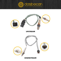 2Pcs Upstream and Downstream Oxygen O2 Sensor Compatible with Ford Fusion 1.5L L4 Turbo 2014-2020 Replaces 234-8039 234-5172