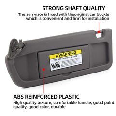 Atlas Gray Pair Sun Visor Compatible with Honda Civic 2006-2011 Replaces# 83280-SNA-A01ZA 83280-SNA-A01ZB 83230-SNA-A01ZA 83230-SNA-A01ZB