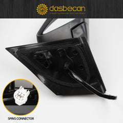 Right Passenger Side Mirror Compatible with Toyota Corolla 2014-2019 Power Glass Heated Paint to Match Door Mirror Assembly Replaces TO1321294 8791002F91C0 Black 5Pins