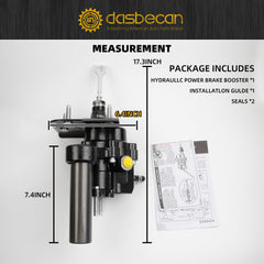 Power Brake Booster Compatible with 2003-2006 Chevy Tahoe Avalanche/Suburban 1500/2500 GMC Yukon/XL Cadillac Escalade Replace 52-7370 15854058 15126866 15212479