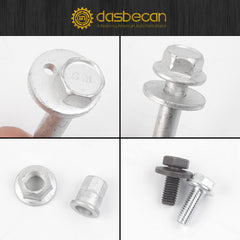 Rear Subframe Bolt Kit Compatible with 2007-2017 Jeep Compass Patriot Dodge Caliber Rear Toe Link Alignment Bolts Kit Replaces 68211932AB