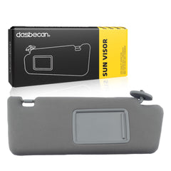 Right Passenger Side Sun Visor Compatible with Toyota Tacoma 2005 2006 2007 2008 2009 2010 2011 2012 2013 2014 2015 Visor Assembly Without Light 74310-04081-B0 Gray