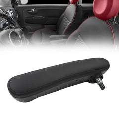 Front Driver Side Seat Armrest Compatible with Fiat 500 2016 2017 2018 2019 Black Left Adjustable Arm Rest Replace# 6BV31JXWAA