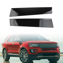 926-449 Pair B Pillar Door Outer Trim Molding Compatible with Ford Explorer 2011-2016, Replace# 926-448 BB5Z-7820555-BB, Gloss Black (2PCS)