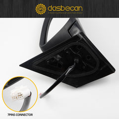 Right Passenger Side Mirror Compatible with Toyota Corolla 2014-2019 Power Glass Heated with Turn Signal Light Door Mirror Assembly Replaces TO1321295 8791002G10 Black 7Pins