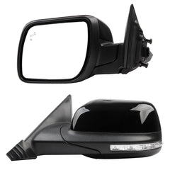 Left Driver Side Mirror Compatible with Ford Explorer 2011-2019 Power Glass Heated with Turn Signal Light Puddle Lamp Blind Spot Detection BSD Rearview Mirror Black 9Pins
