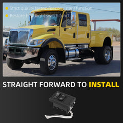 Heavy Duty Headlight Switch Compatible with 2001-2004 International 3200 4200 4300 4400 7300 7400 7500 7600 8500 8600 RXT Replace# 901-5107 2512518C91 3533417C91