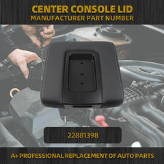 Center Console Cover Lid Compatiable with 2014-2018 Chevy/Chevrolet Silverado 1500/2500HD/3500HD,2014-2018 GMC Sierra 1500/2500HD/3500HD Center Console Armrest lid Cover Replace# 22881398