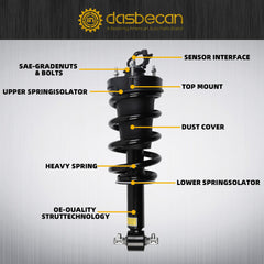 4PCS Front & Rear Shocks Struts Assembly Magnetic Ride Control Suspension Compatible with 2015-2020 Cadillac Escalade Suburban Tahoe GMC Yukon XL Sierra 1500 Replace# 84176631 84176675