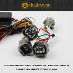 55513 4-Pin Trailer Wiring Harness Compatible with Toyota Tacoma 2005-2015, T100 1994-1998, Hilux 2010-2012 Tow Hitch