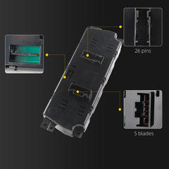 A/C Heater Climate Control Panel Module Compatible with Dodge Ram 1500 2009-2010,Climate Control Temperature Unit Replaces# 55056826AB 55056826AA 55056826AG