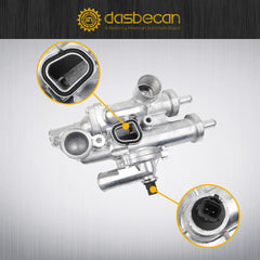 Upgraded Aluminium Engine Coolant Thermostat Housing Compatible with Chrysler 200 Sebring Dodge Avenger Caliber Journey Jeep Compass Patriot 2.4L 2007-2020 Replace# 68003582AB 902-319