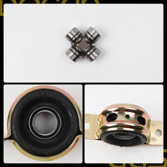 Drive Shaft Center Support Bearing and U-Joints Kit Set Compatible with Toyota Tacoma 2005-2015 2WD 4WD Replaces# 37230-0K040 5-213X - Dasbecan