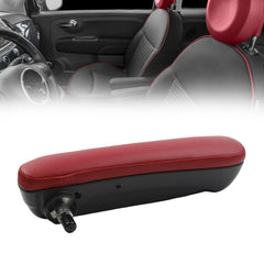 Front Passenger Side Seat Armrest Compatible with Fiat 500 2016 2017 2018 2019 Red Right Adjustable Arm Rest Replace# 6BV48KRLAA
