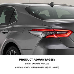 LED Right Tail Light Assembly Compatible with 2021 2022 2023 Toyota Camry Passenger Side Rear Lamp With Wiring Harness Replaces# 81550-06A30 8155006A30