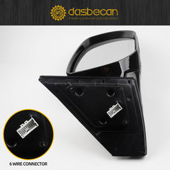 Passenger Right Side Door Mirror Assembly Compatiable with 2013-2018 Hyundai Santa Fe Sport with Turn Signal Lamp Power Glass Heated Manual Folding 876204Z005 HY1321201 Right White 6Pins