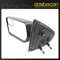 Left Driver Heated Side Mirror Compatible with Ford F150 2004-2014 Door Mirror With Spotter Glass Turn Signal Light Without puddle light Without Blind spot detection (7PINS)