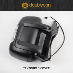 Passenger Right Side Mirror 5VE98JXWAD Compatible with Ram Promaster 1500 2500 3500 2014-2021 Manual Non-Heated Glass Turn Signal light Textured Black Replaces# CH1321417